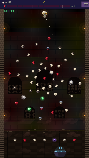 The Catacombs: a turning spider web of skulls