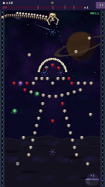The Void: a flying saucer of skulls with red aliens under its glass dome and a tractor beam